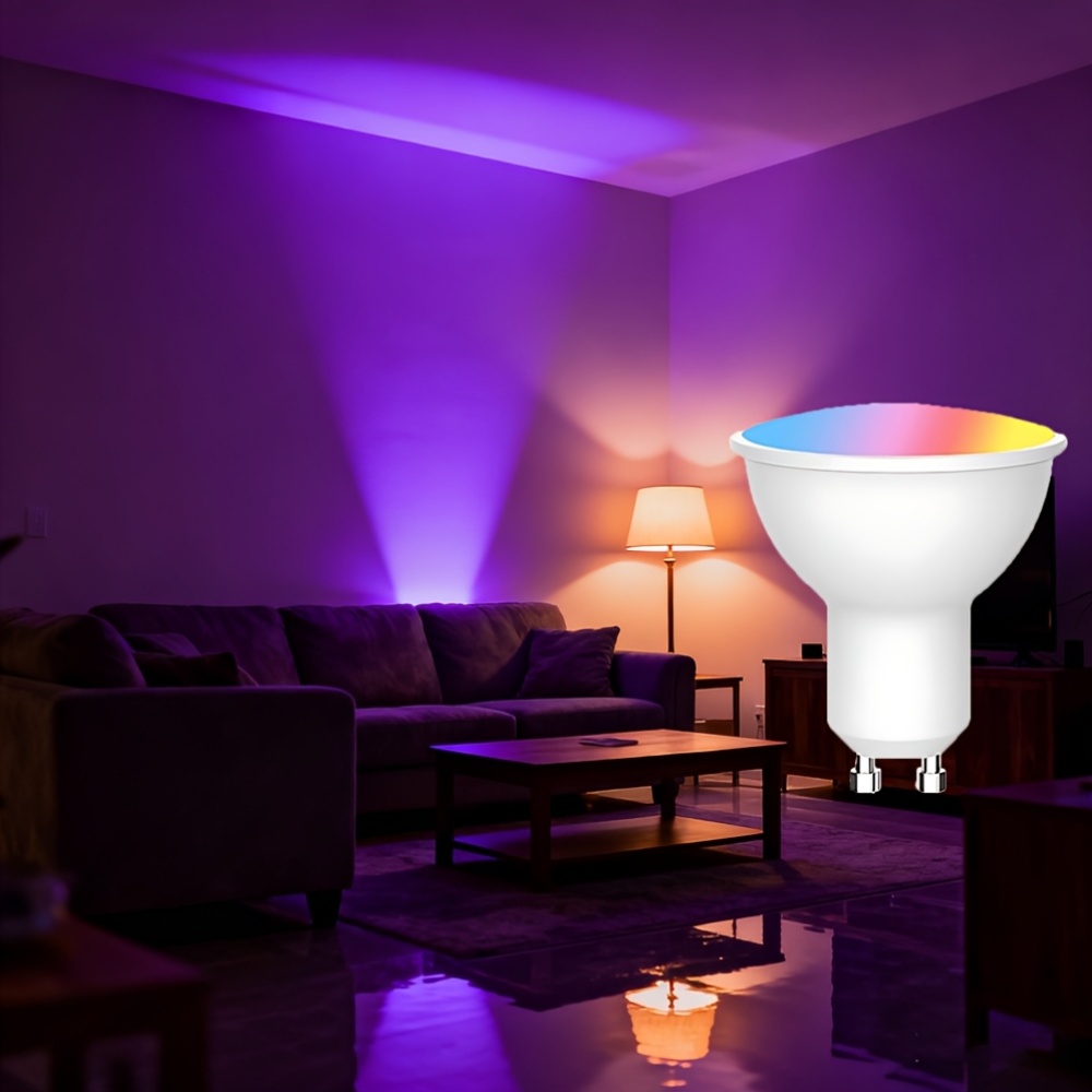 6pcs GU10 WiFi Smart LED Bulbs with Color Changing Features