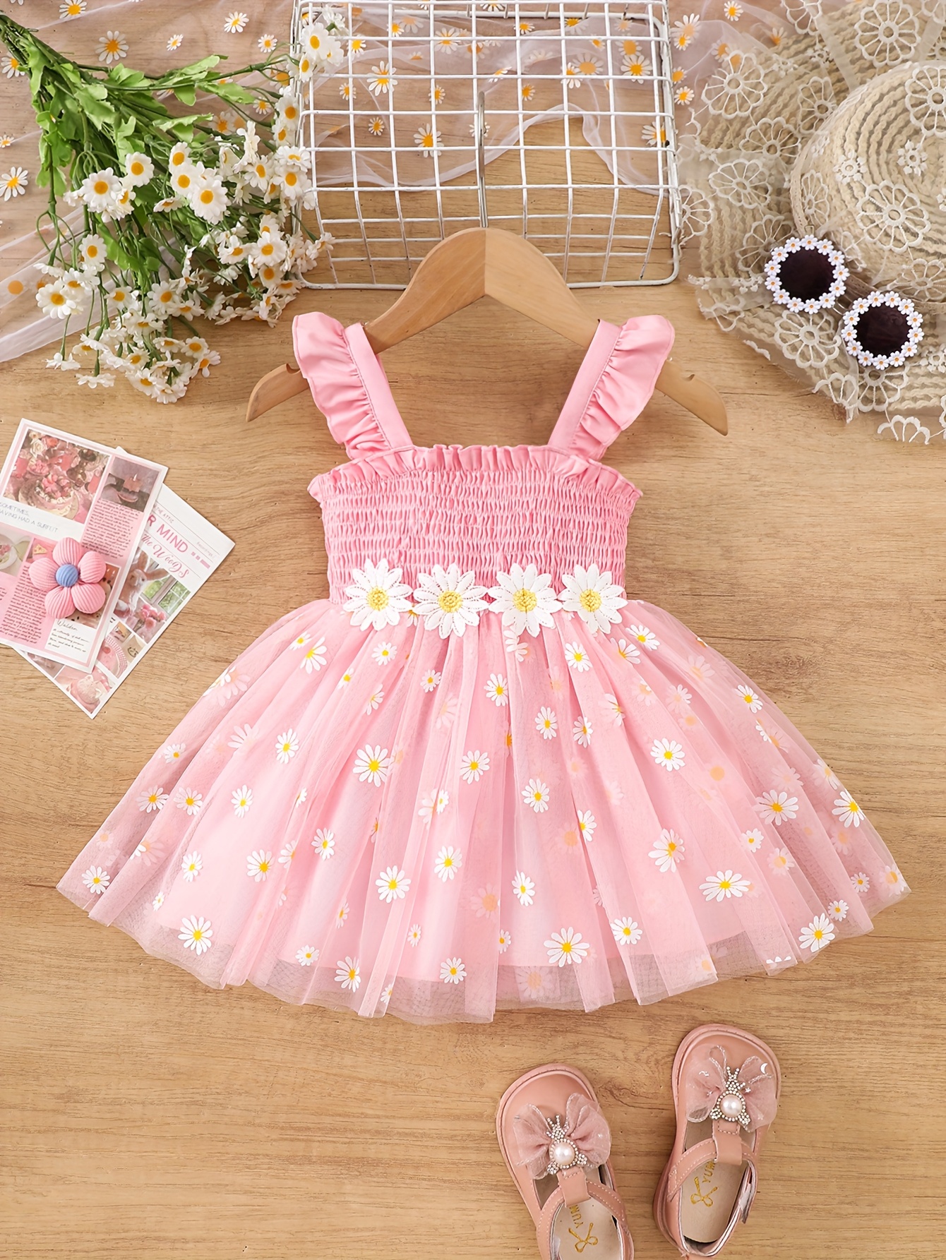 baby daisy dress sold on Temu United States