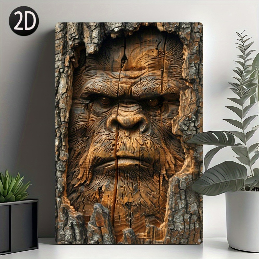 

Rustic 3d Aluminum Sasquatch Wall Sign, 8x12 Inch (20x30cm), Durable & Moisture Resistant, 32% Higher Bending Resistance, Outdoor Wall Decor For Garden & Lawn