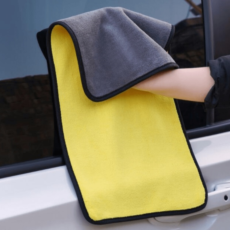 1pc Premium Microfiber Car Cleaning Towel - Ultra-Soft Dual-Sided Cloth for Effective Auto Detailing, Washing, and Drying, 0.2 g/?, Compact Design for Easy Storage, Ideal for Vehicles and Home Use, Car Care Accessory | Compact Cleaner | Microfiber Fabri
