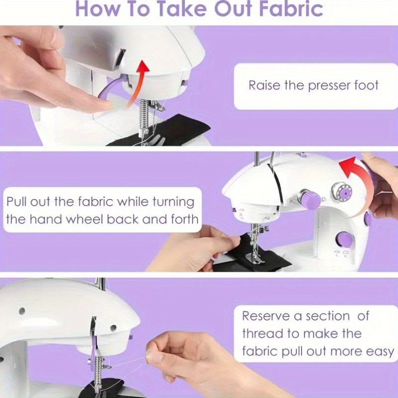 home mini sewing machine a compact automatic multifunctional personal care electronic device with a power supply suitable plugs 110 130 of pp material crafting repairs and modifications details 4
