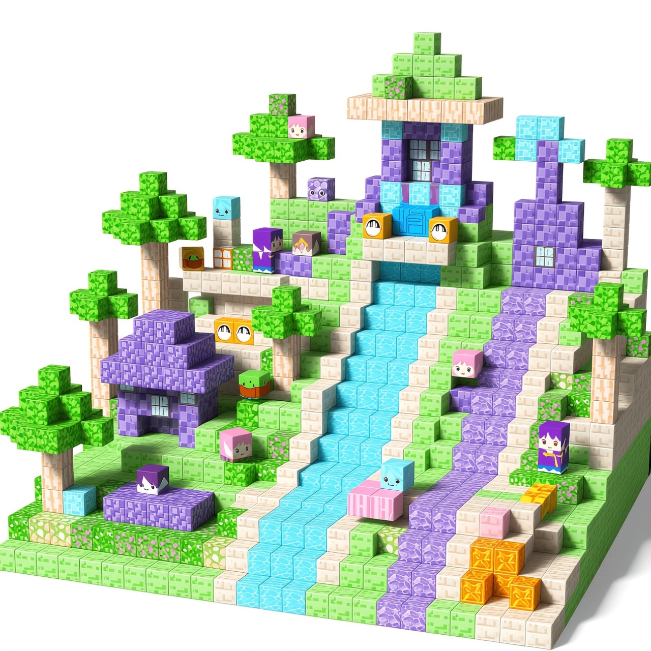 300pcs Random Building Blocks for Creative Play