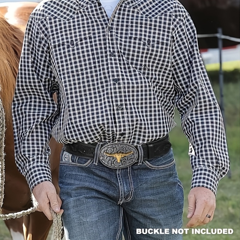 2pcs Western Cowboy Style Belt Body Without Buckle