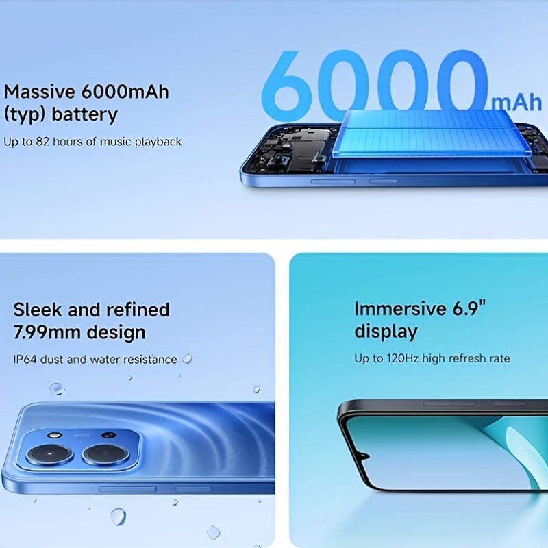Смартфон XIAOMI Redmi 15C 4+256GB, 6.9