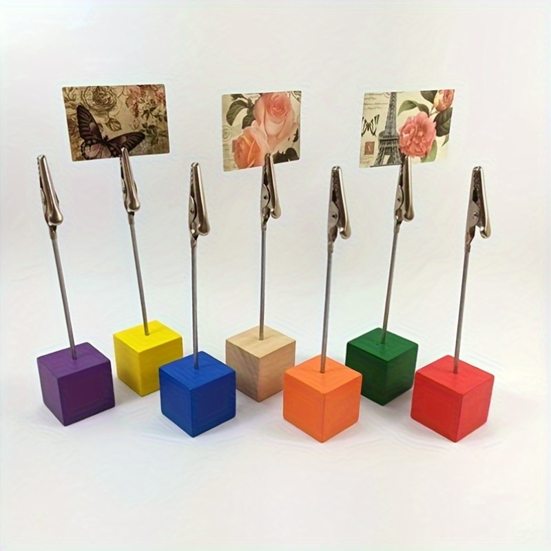 10 Pièces Mémo Porte Pince, Photo Clip, Mémo Carte Pince, Pince Mémo