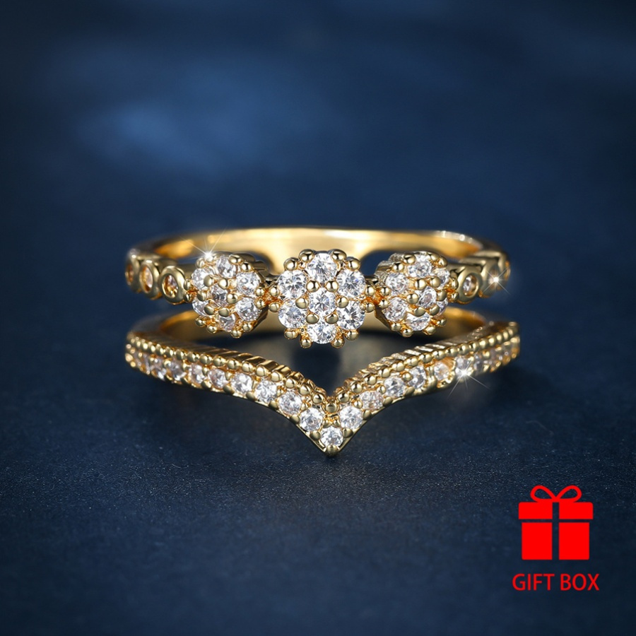 Copper Ring with Opal Zirconia Accessory for Women Daily and Gift Occasions