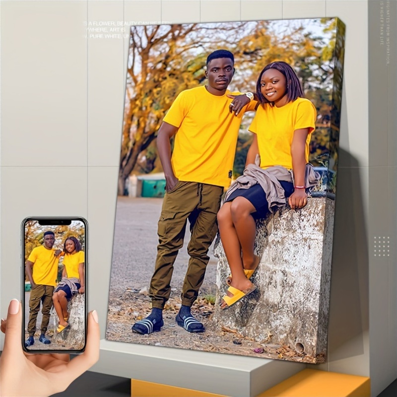 

Custom Canvas Poster - Personalized For Family, Weddings & Anniversaries - Perfect Gift For Bedroom, Living Room, Hallway Decor