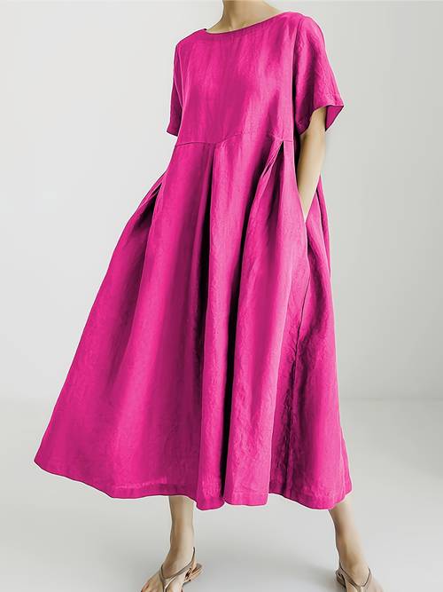 plus size plus size spring summer fashion casual versatile loose outing elegant blend plus size dress