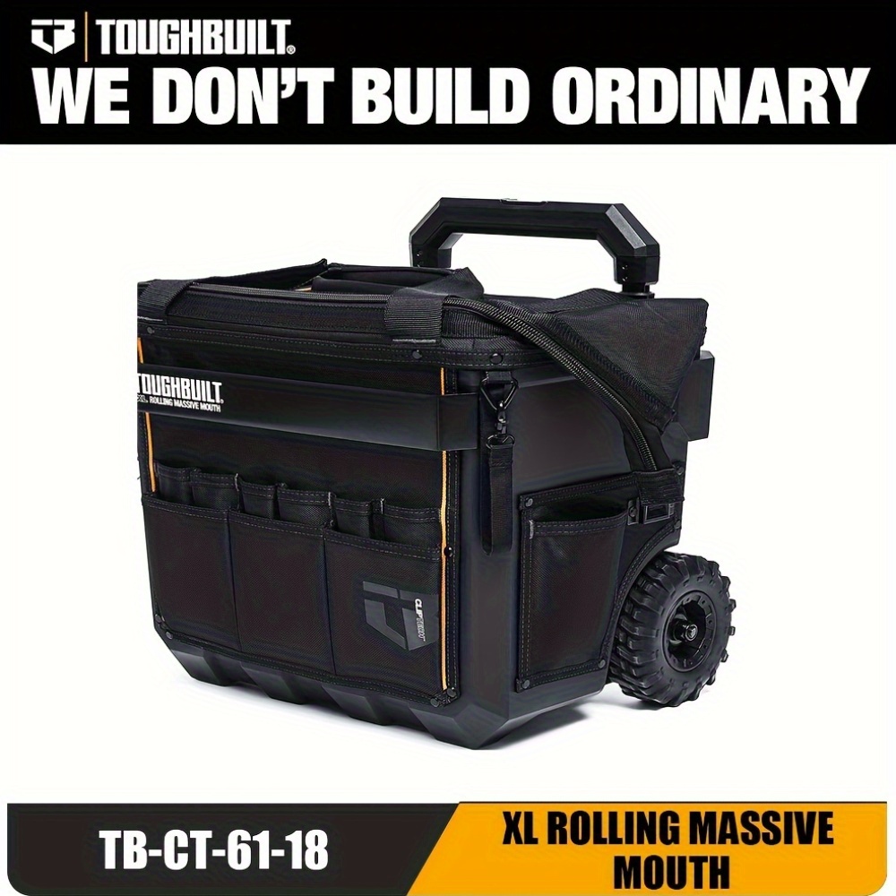 xl rolling tool bag with   uncharged polyester tool organizer black tb ct 61 18 without battery