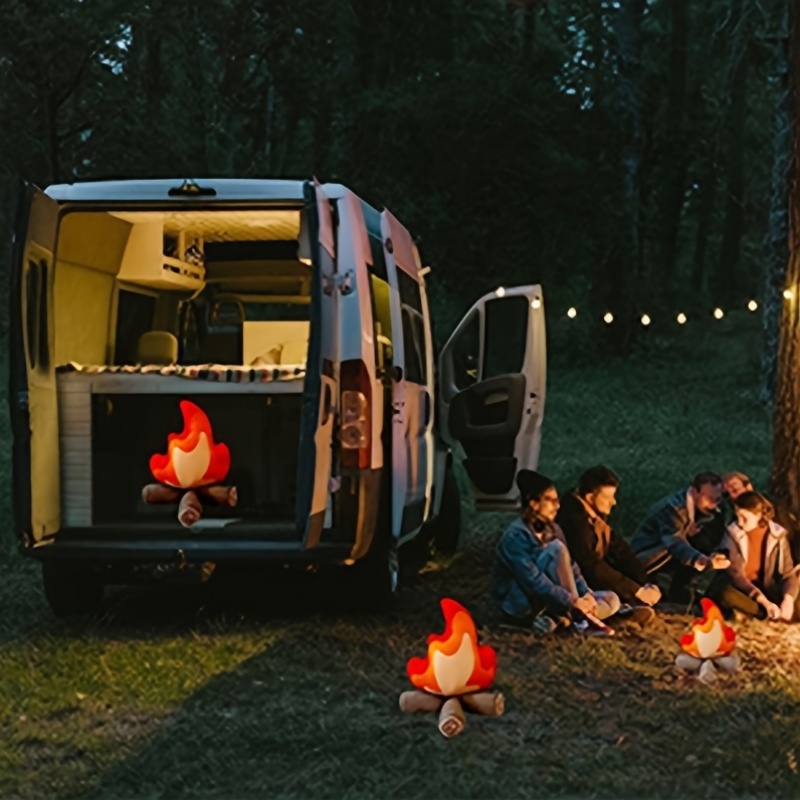 Campfire Plush Toy, Soft Simulation Bonfire