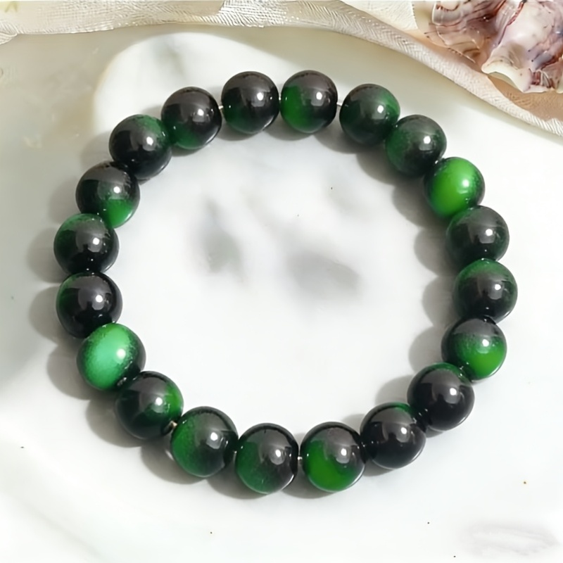 Women's Tiger Eye Stone Bead Bracelet, Festive Gift