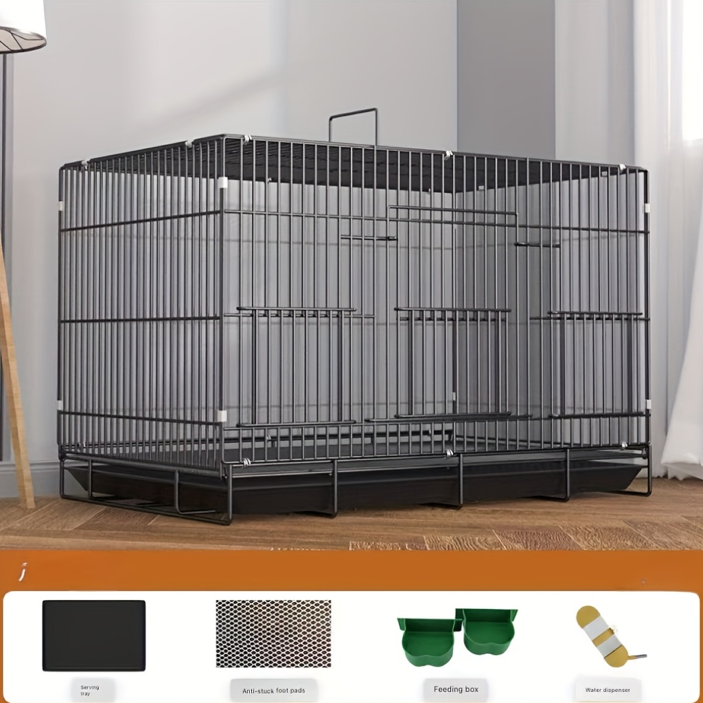 Grote, robuuste konijnenkooi met ruime verblijfruimte