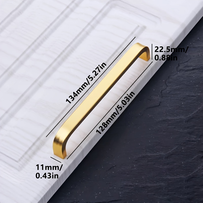 E-shop 4er-Set Stilvolle schwarze Aluminium Space Küchenschrank Ziehgriffe & Schubladengriffe - Moderne Hardware-Ergänzungen