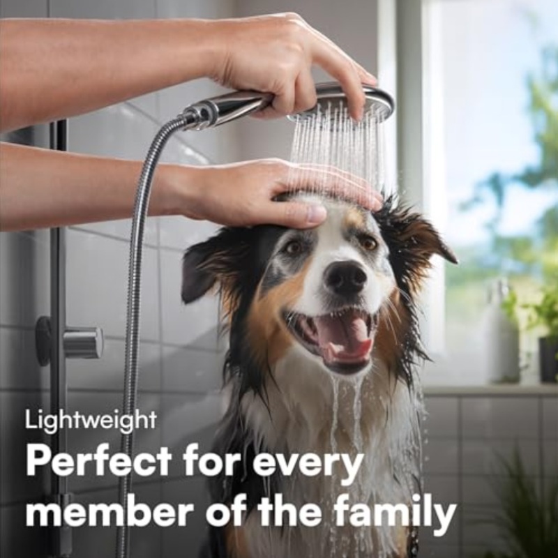 Versatile Handheld Showerhead with Enhanced Pressure and 5 Spray Options