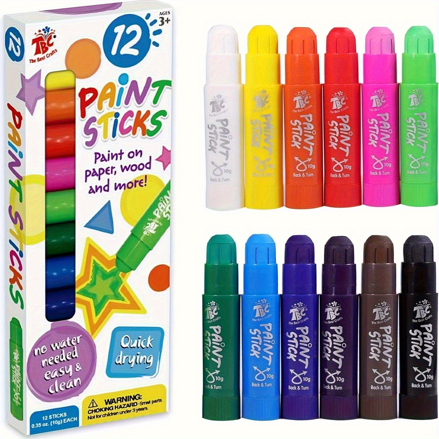 Colorations Tempera Paints, 16 Fl Oz, Set Of 19 Colors, Non Toxic, Vibrant, Bold, Kids Paint, Craft, Hobby, Arts & Crafts, Fun, Art Supplies