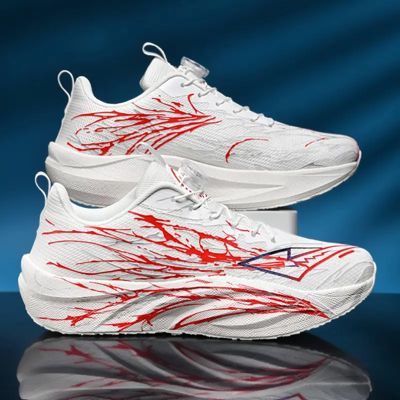 mens running shoes lightweight cushioned athletic sneakers with breathable fabric upper non slip pvc outsole white red accent gym jogging hiking shoes lace up closure for ideal for casual competitive use gym footwear performance footwear mens sophisticated low shoes shoes that glow in the dark fluorescent shoes yellow sneakers fluoride shoes cloth lace up shoes calf sports shoes Product details 1