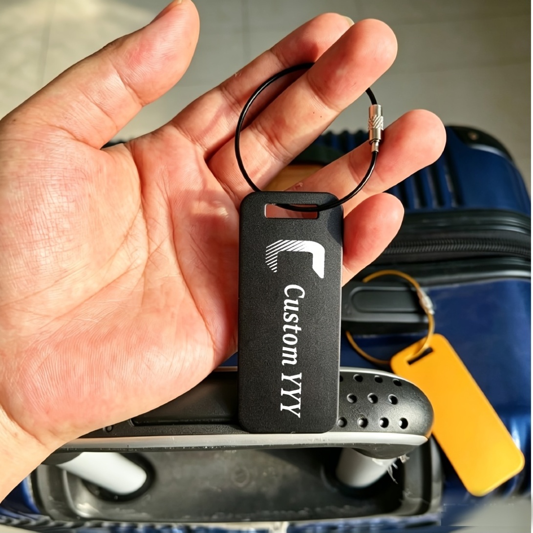Custom Aluminum Luggage Tag with Uppercase Initials