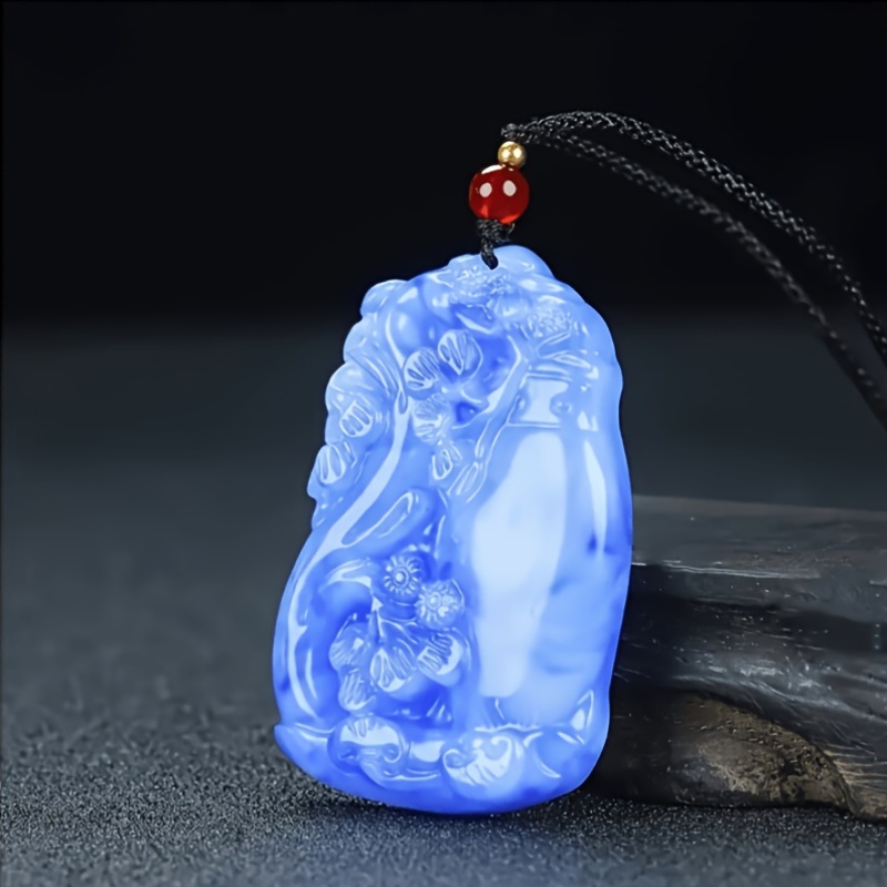 Natural Stone Vase Pendant Necklace for Men and Women