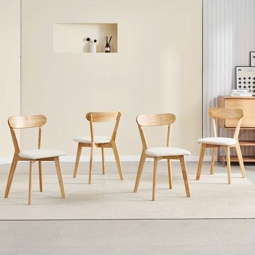 solid wood dining chair with cushion solid wood dining chair set 2 4 6 living room chair coffee chair waiting chair bohemian country farmhouse chair for home kitchen dining room living room cafe