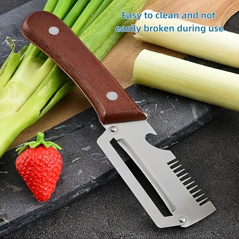 beginner friendly heavy duty stainless steel multi tool vegetable peeler slicer   cutter sharp straight blade and non slip handle for easy and safe cooking for everyone