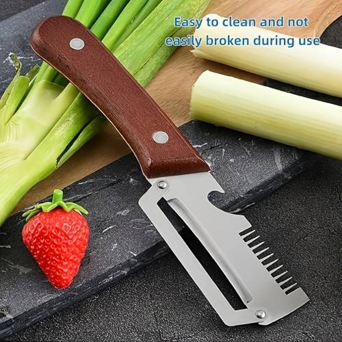 kitchen heavy duty stainless steel 3 in 1 cooking set multi functional peeling slicing cutting non slip durable tool practical festival gift great for home cooks food prep lovers