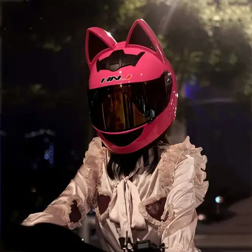 cute motorcycle helmets Helmet Headgear Collection C Bean's Moto Booth Women' & * Cat Ear