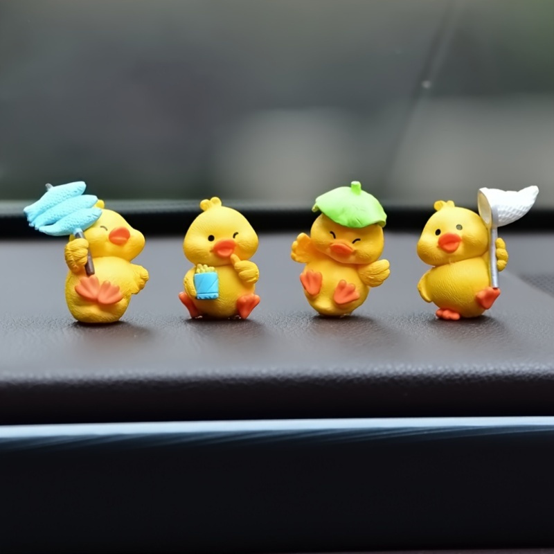 

4pcs Dashboard Ornaments, For , Pvc , Car Accessories, Figurines For Desk Decoration