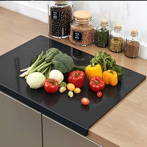 1pc cutting board non slip acrylic black clear cutting board kitchen home dining room countertop protection cutting board fruit cutting board kitchen utensils mothers day gift kitchen items
