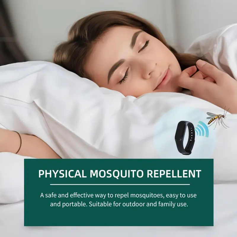 1pc shixisi fashion mosquito repellent wristband unisex sports electronic watch physical insect repellent battery powered plastic material with 36v operating voltage details 6