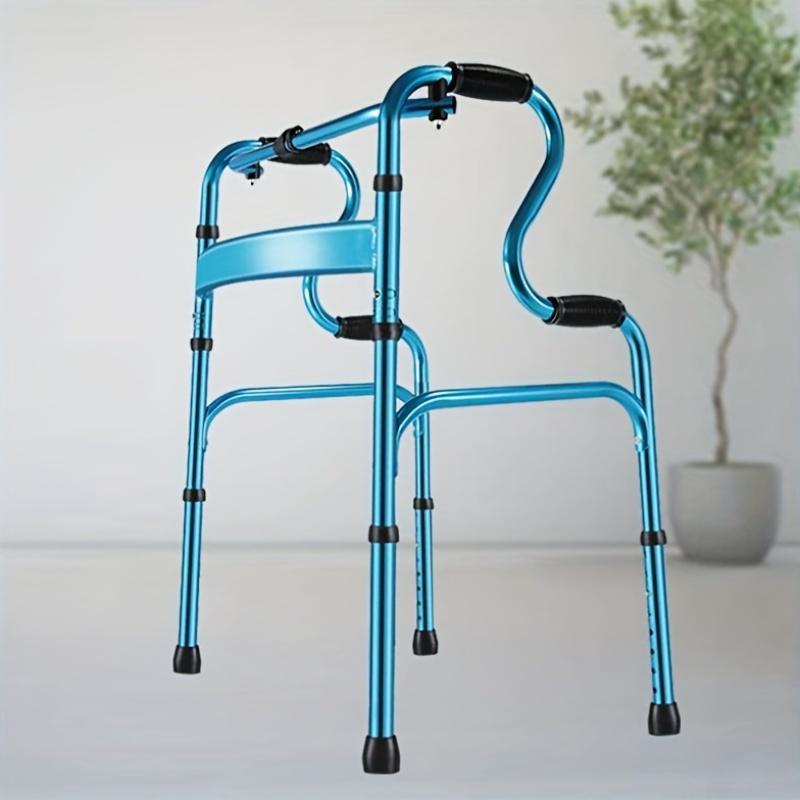 青い折りたたみ式歩行器 楽天市場】シルバーカー・歩行器 ハッピー2 NB [ 歩行器