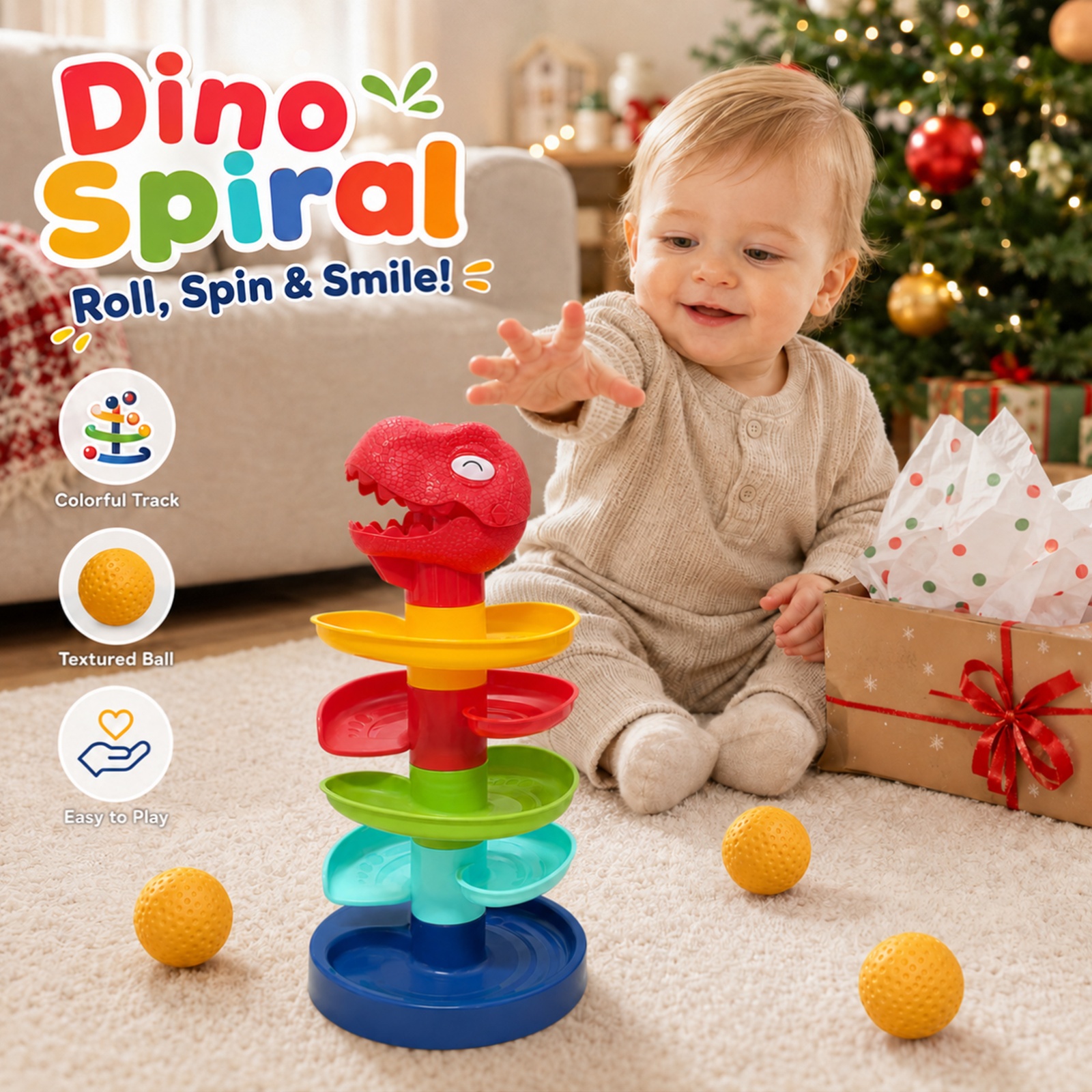 Interactive Intelligent Fun Track Ball Tower Toy