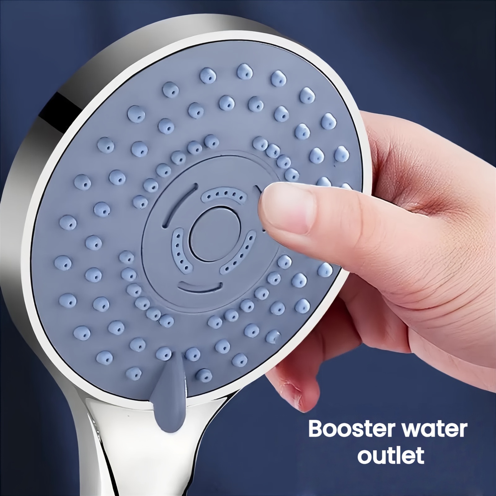 ABS Material Showerhead with Air Pressurized Water Outlet