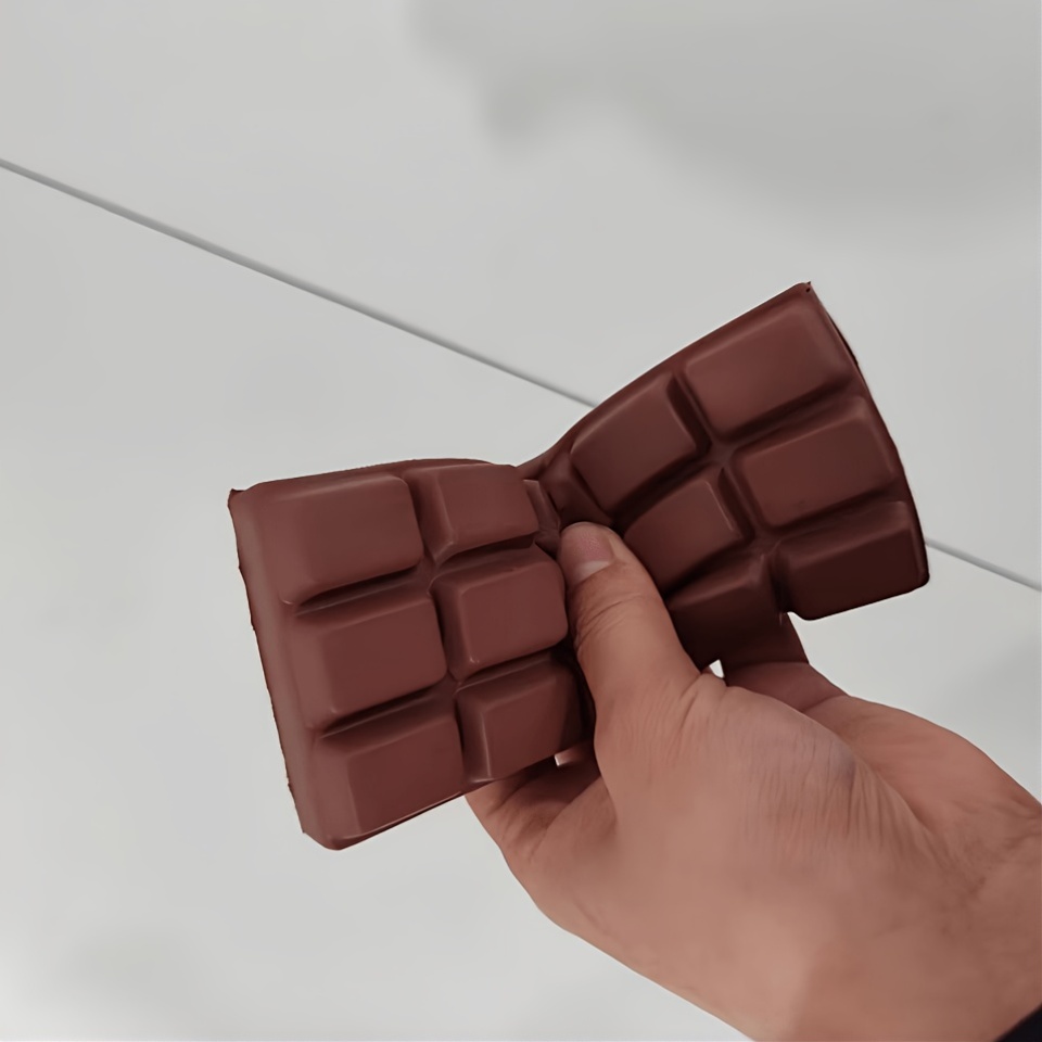 1pc chocolate big slab   toy slow rebound decompression squeeze toy chocolate  