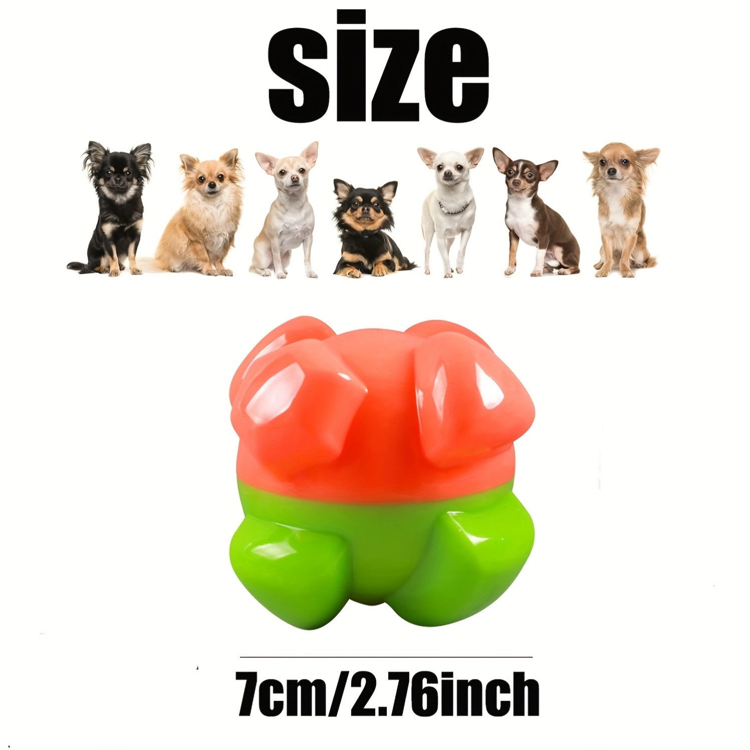 Jumping Balls Interactive Pet Toys, Durable Chewing Squeaking Balls