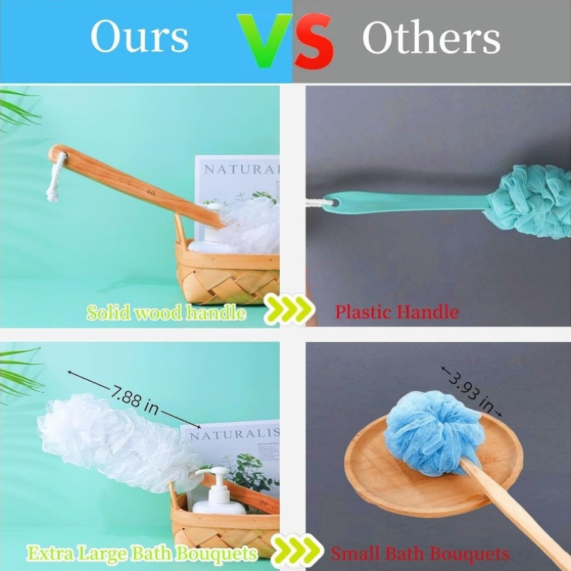 3pcs sponge sponge sponge set exfoliating mesh foam ball easy to clean and   for men and women body cleaning back rub tool Product details 3