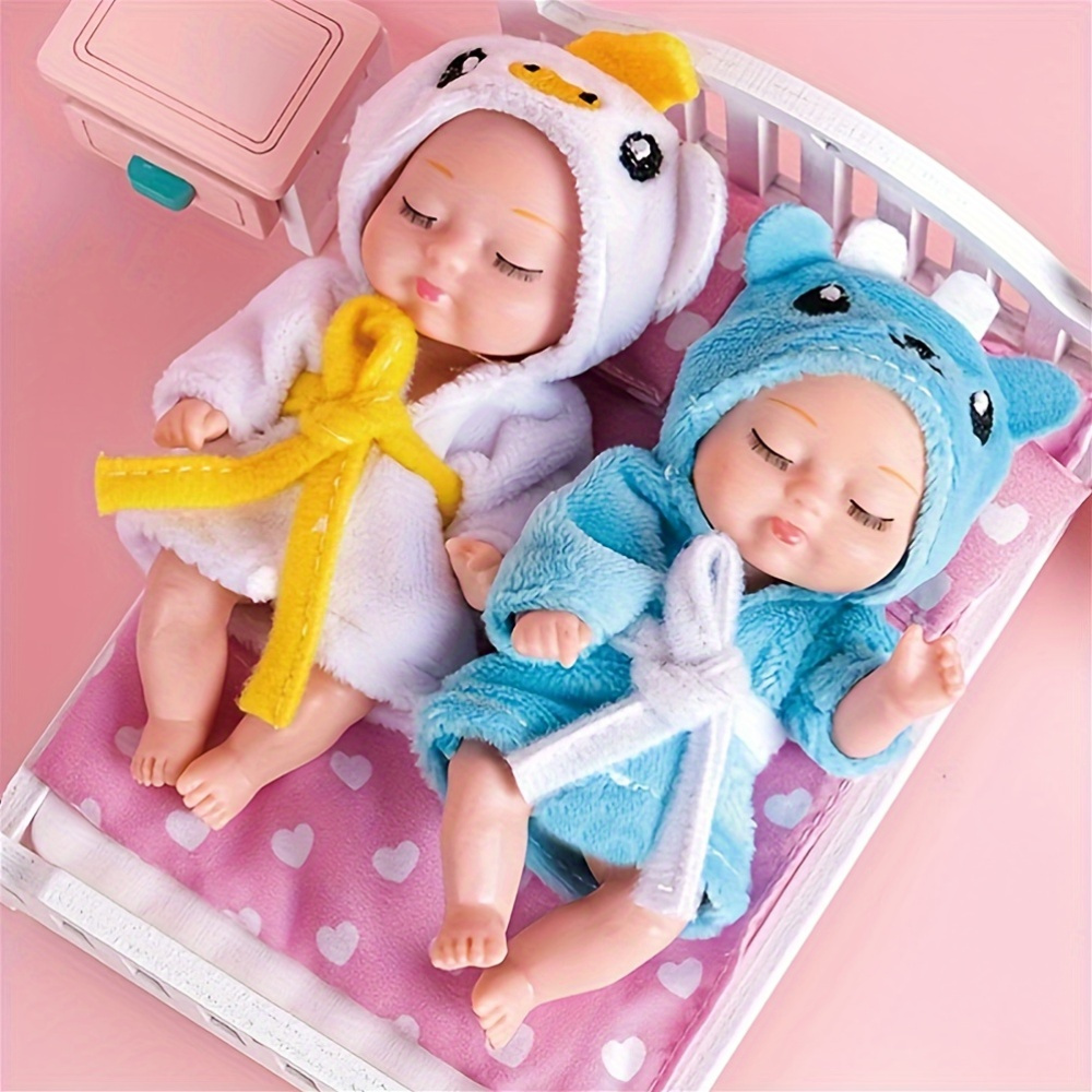 six adorable mini dolls handmade doll clothes make a Temu Poland