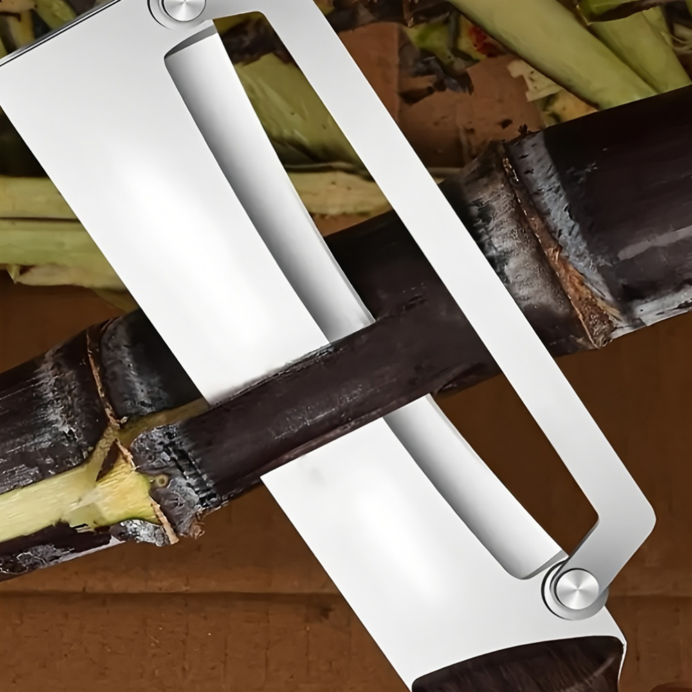 heavy duty stainless steel vegetable peeler slicer multi function kitchen tool with straight blade ergonomic non slip handle Product details 1