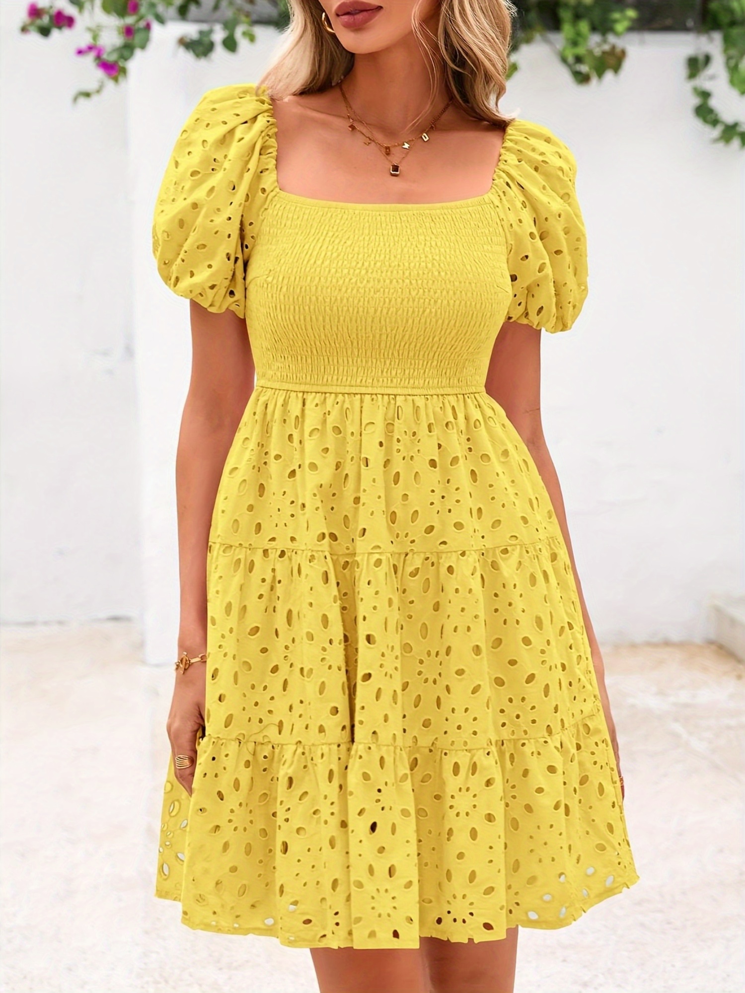 white christmas dresses Della Mini Dress Butter | Yellow | Womens