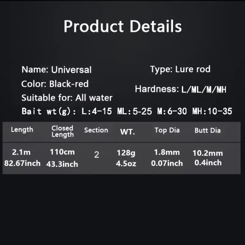 2 1m 6 89ft fishing lure rod 4 tips l ml m mh spinning - Temu 2 1m 6 89ft fishing lure rod 4 tips l ml m mh spinning - Temu