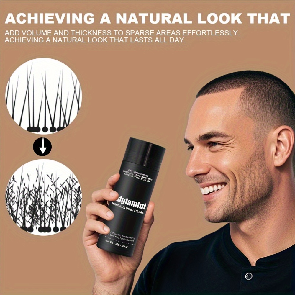 Hair Building Fibers for Thinning Hair - Instant Thickening Fiber Concealer Amazon.com: VOLLUCK Hair Fibers for Thinning Hair, Instant  main image 3