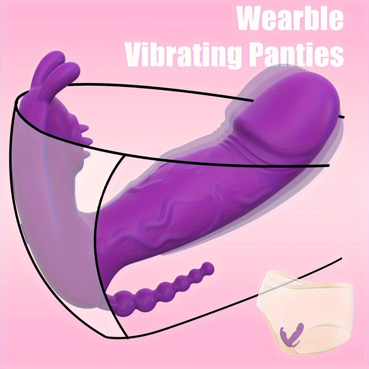 1pc wearable remote control vagina stimulator with g spot       9 quick vibration and     quiet underwear vibration usb charging lithium battery app control 3 7mah capacity Product details 3