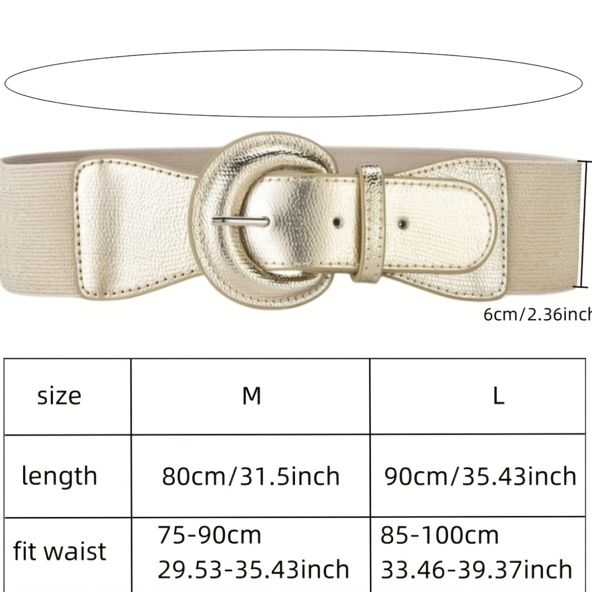 Bohemian Style Croc Pattern Belt w/ Drawstring Elastic Waistband