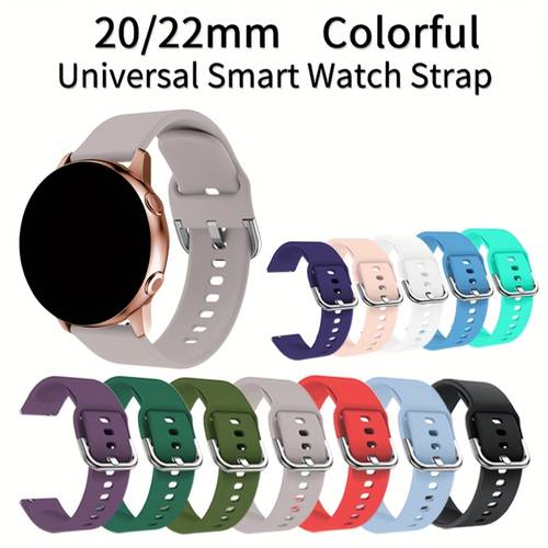 suitable for gts gts2 gts 3 gts 2e gts 2 mini gts 4 mini gts 4 gtr mini silicone strap 20mm 22mm soft silicone strap replacement suitable for bip u bip s bip lite suitable for samsung galaxy watch 7 fe 6 5 4 40mm 44mm