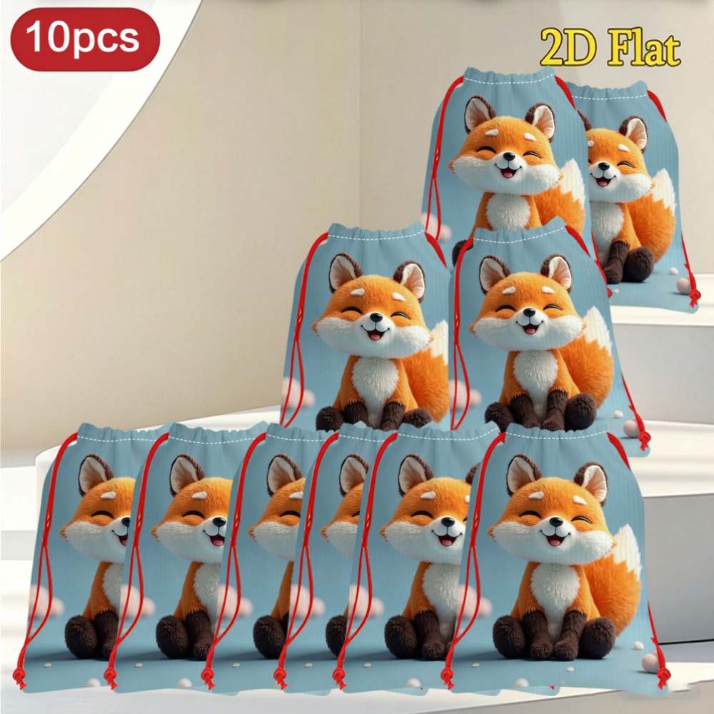 Halloween Gift Bag Fox Plush Toy with Gift Bag
