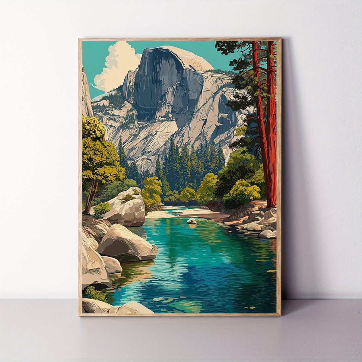     1pc 30 48x40 64cm unframed     california poster   scenery   granite   scenic spots   hiking  