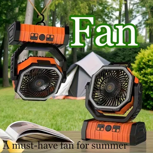 portable fan usb rechargeable fan essential for blowing and cooling ventilation suitable for any scene such as camping picnicking fishing backyard barbecue and home use