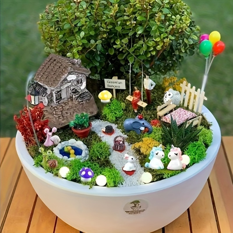 51 piece miniature fairy garden accessories set multi scene Temu