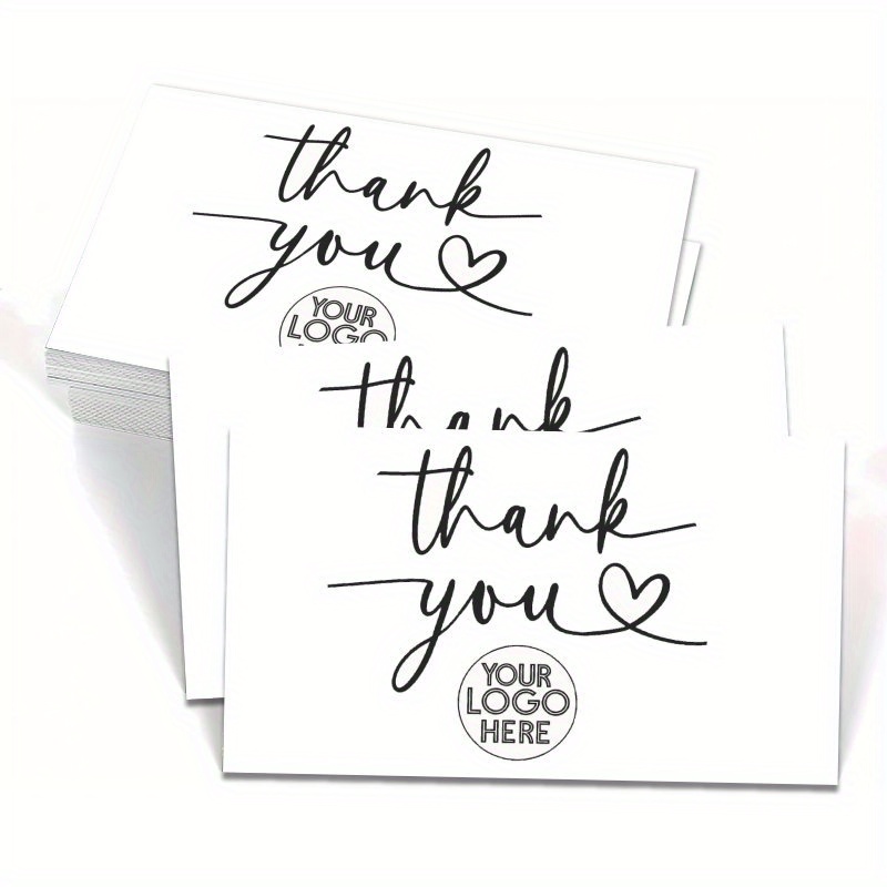 TEMU [custom Products] Customized Image Thank-you Cards For Small Businesses, Custom Cards, Personalized Business Card Customization, Custom Small