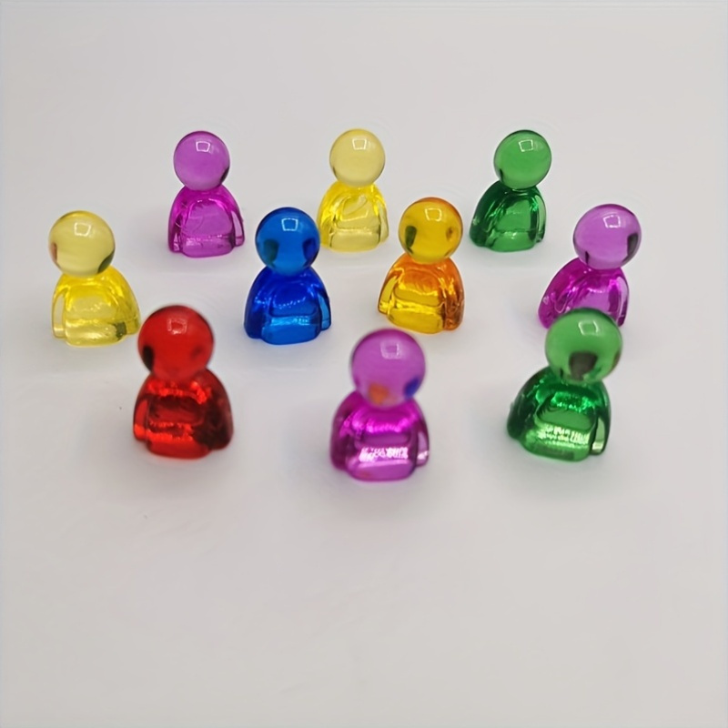 Acrylic Interactive Colored Human Chess Piece Set