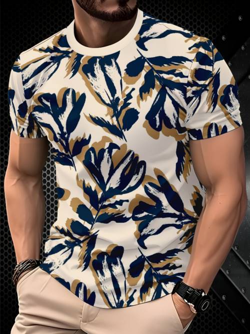 item picture mens polyester fiber quick dry breathable short sleeve t shirt lightweight and comfortable a summer essential